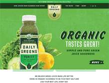 Tablet Screenshot of drinkdailygreens.com